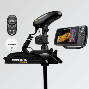 combo motor elétrico minn kota terrova com sonar humminbird helix 7 mdi boatland