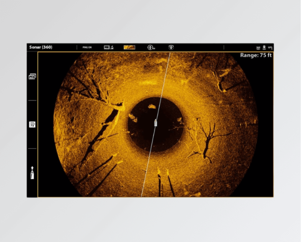 Humminbird MEGA 360 Visualização no Sonar