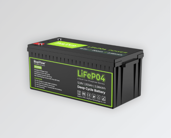 Bateria de Lítio RoyPow LiFePO4 12V 200AH