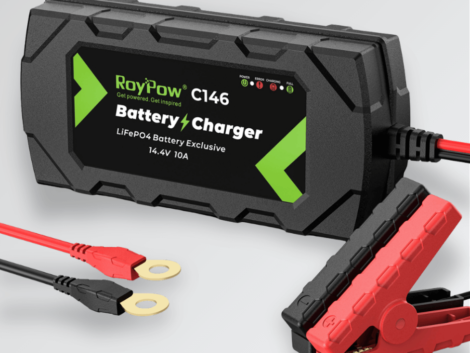 Carregador Bateria de Lítio RoyPow 12V 10A – Bivolt