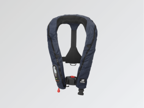 colete salva-vidas baltic legend auto inflável na cor azul marinho até 120kg